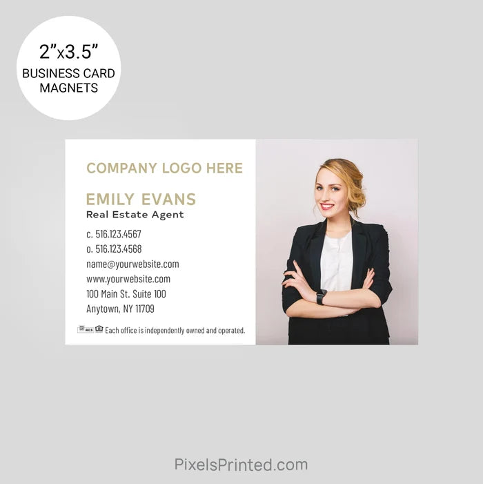 Century 21 business card magnets PixelsPrinted