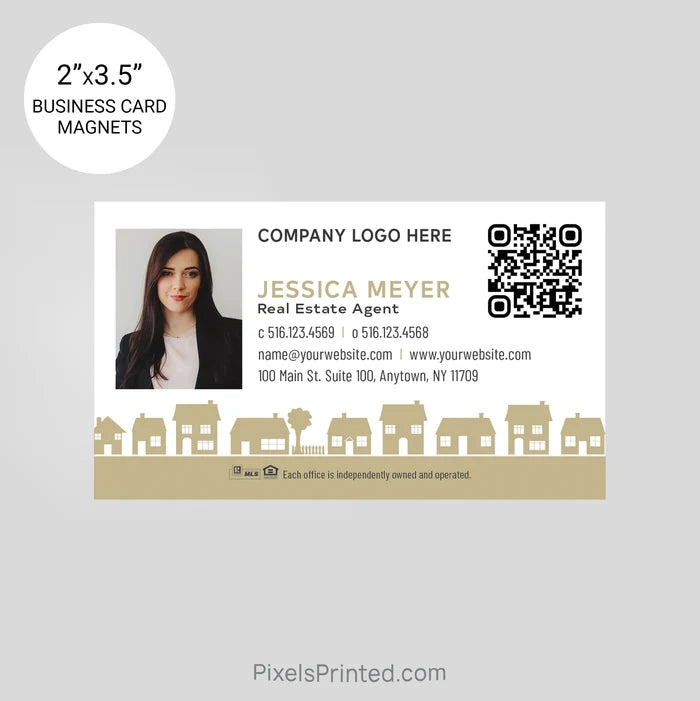 Century 21 business card magnets PixelsPrinted