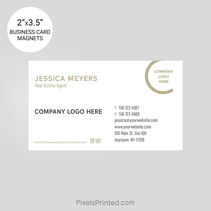 Century 21 business card magnets PixelsPrinted