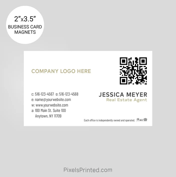 Century 21 business card magnets PixelsPrinted