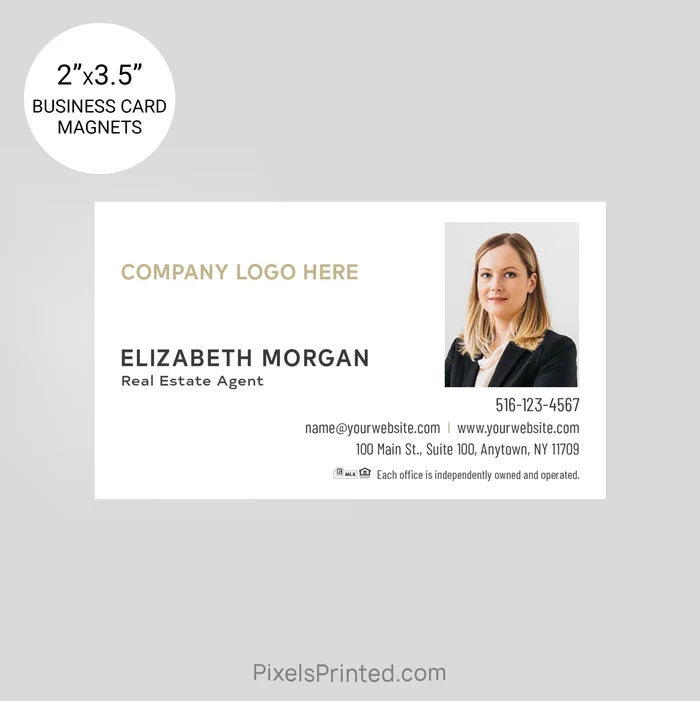 Century 21 business card magnets PixelsPrinted