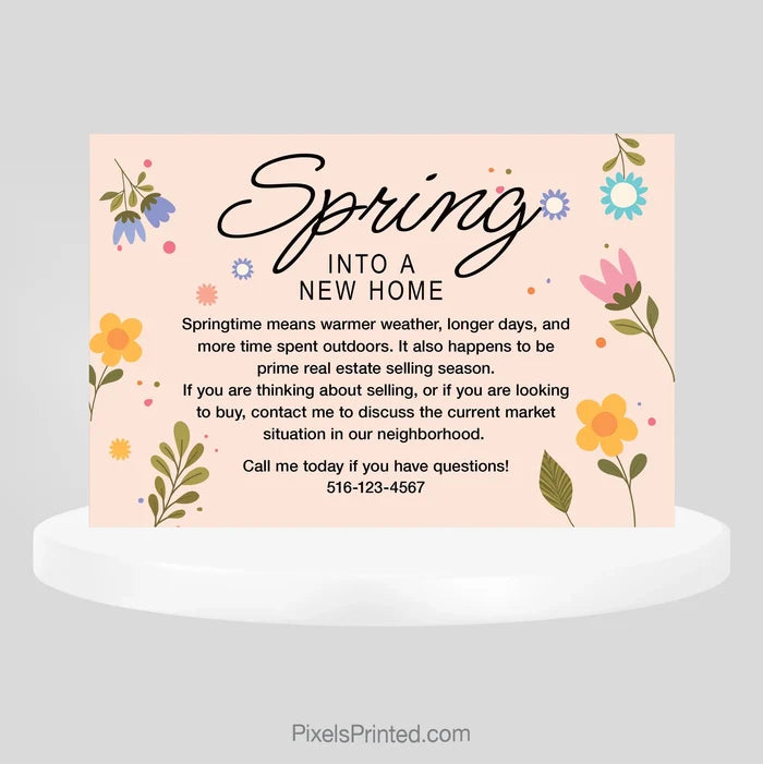 Century 21 hello spring postcards PixelsPrinted