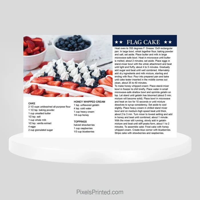 Century 21 Independence Day recipe mailers PixelsPrinted