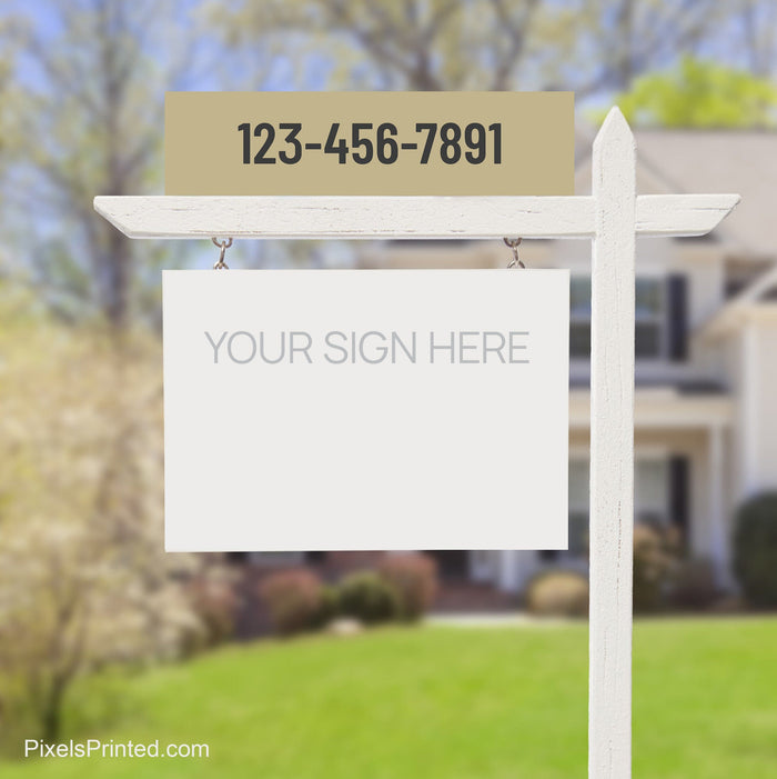 Century 21 phone number sign riders PixelsPrinted