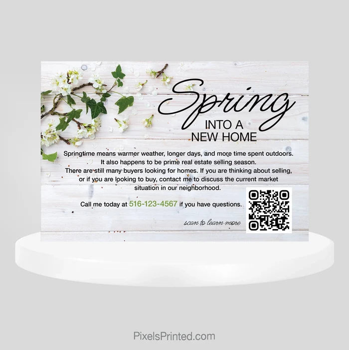 Century 21 real estate hello spring postcards PixelsPrinted