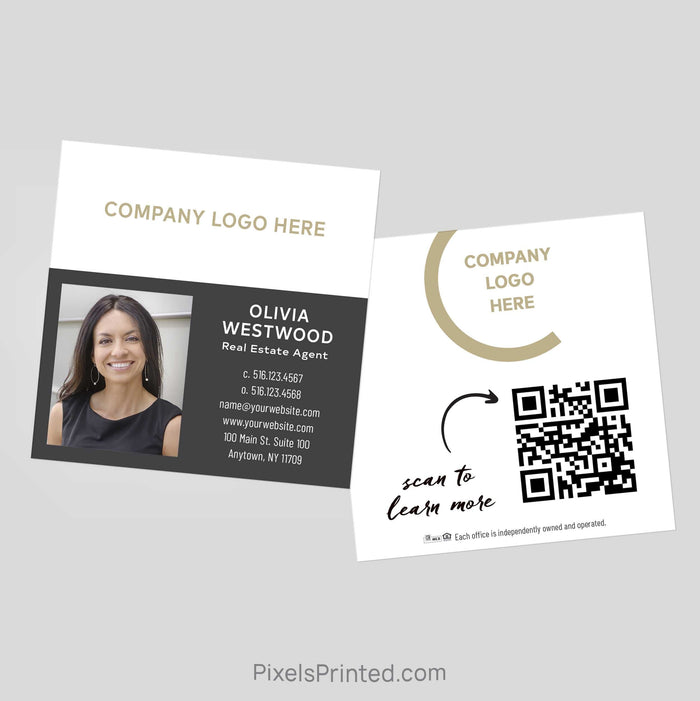 Century 21 square business cards Business Cards PixelsPrinted