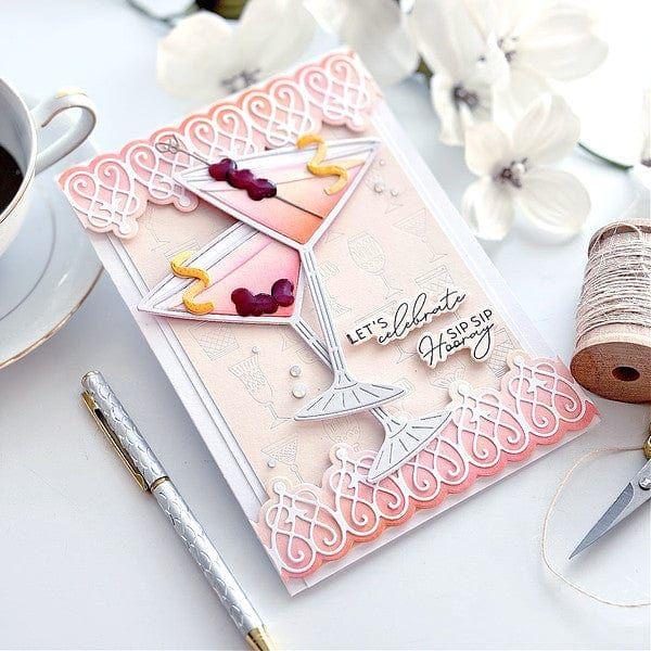 Cheers Sentiments Press Plate & Die Set