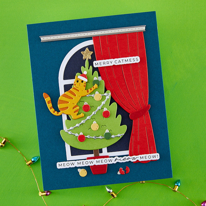 Christmas Cats Accessories Etched Dies by Yana Smakula