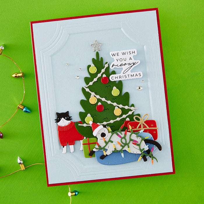 Christmas Cats Etched Dies by Yana Smakula
