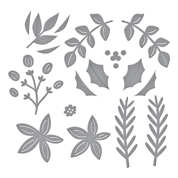 Christmas Foliage Etched Dies by Lisa Horton