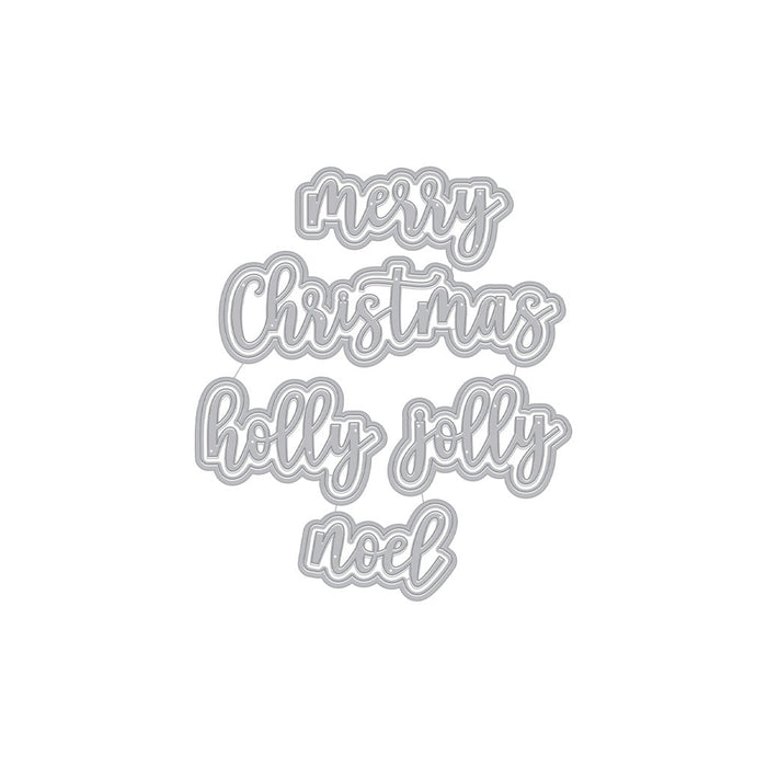 Christmas Words Fancy Dies