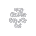 Christmas Words Fancy Dies