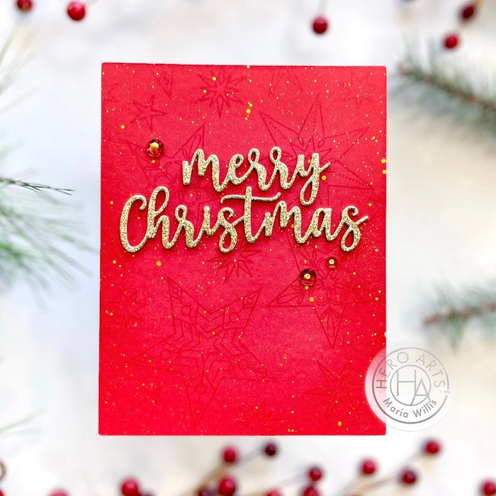 Christmas Words Fancy Dies