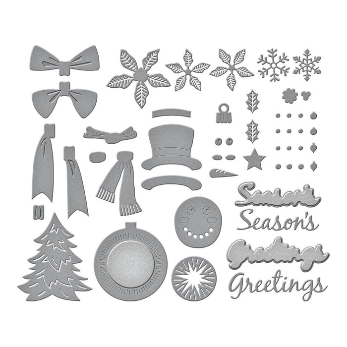 Christmas Wreath Add-Ons Etched Dies by Suzanne Hue