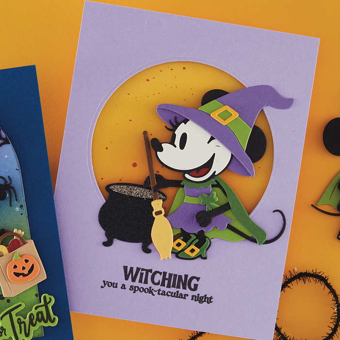 Classic Mouse Trick-or-Treat Sentiments Stamp & Die Set