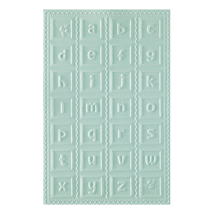 Classic Pooh Baby Blocks 3D Embossing Folder with Simple Stories