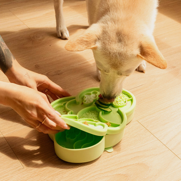 cloud nine lick mat & lid | honeydew