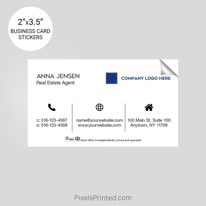 Coldwell Banker business card stickers sticker PixelsPrinted