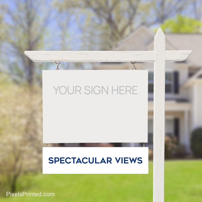 Coldwell Banker great views sign riders PixelsPrinted