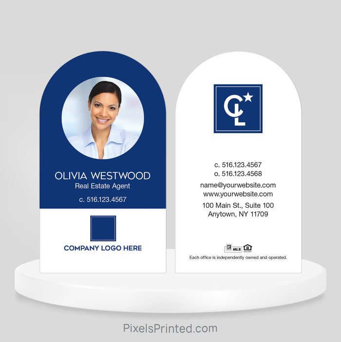 Coldwell Banker half circle business cards Business Cards PixelsPrinted