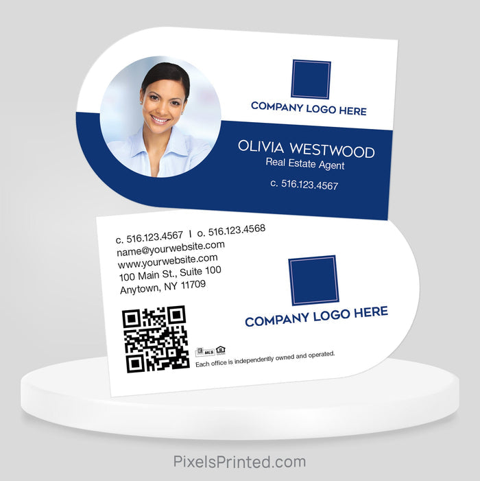 Coldwell Banker half circle business cards Business Cards PixelsPrinted
