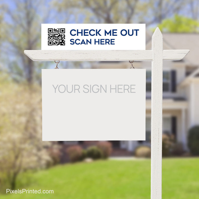 Coldwell Banker QR code sign riders PixelsPrinted