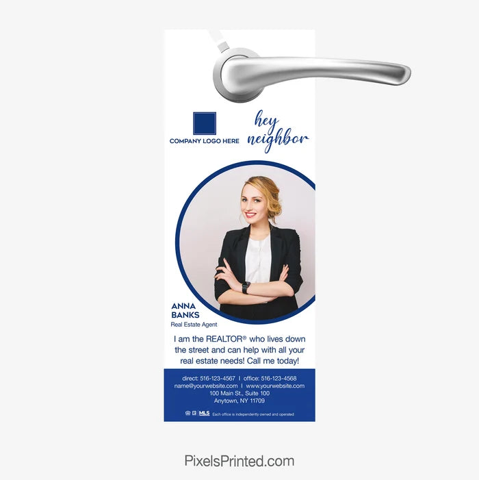 Hello neighbor door hanger for Century 21 real estate agents