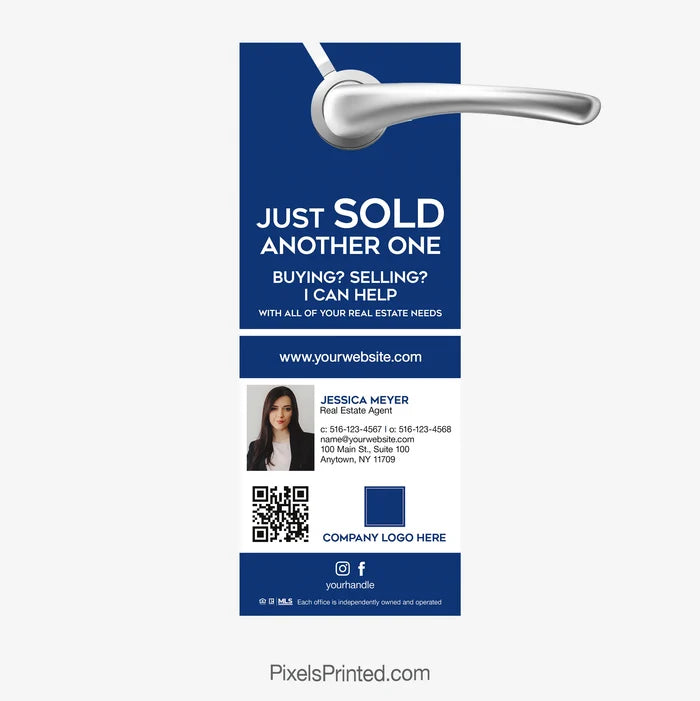 Just Sold door hanger for Coldwell Banker Realty agents