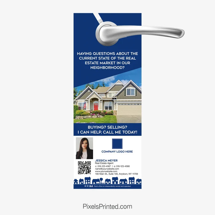 Real estate agent introduction door hanger  for Coldwell Banker Realty
