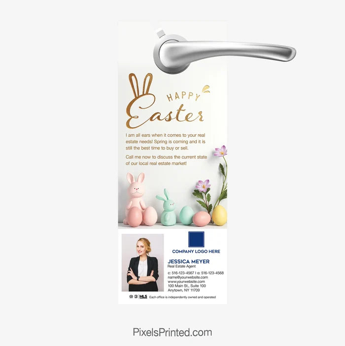 Coldwell Banker realty Easter door hangers for spring realtor SOI outreach