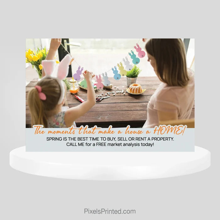Coldwell Banker realty Easter postcard PixelsPrinted