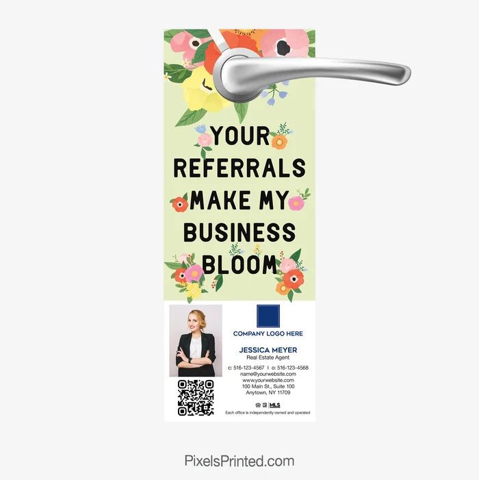 Coldwell Banker realty spring market door hangers referral business