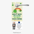 Lucky to be your neighbor St. Patrick’s Day door hanger for Coldwell Banker Realty
