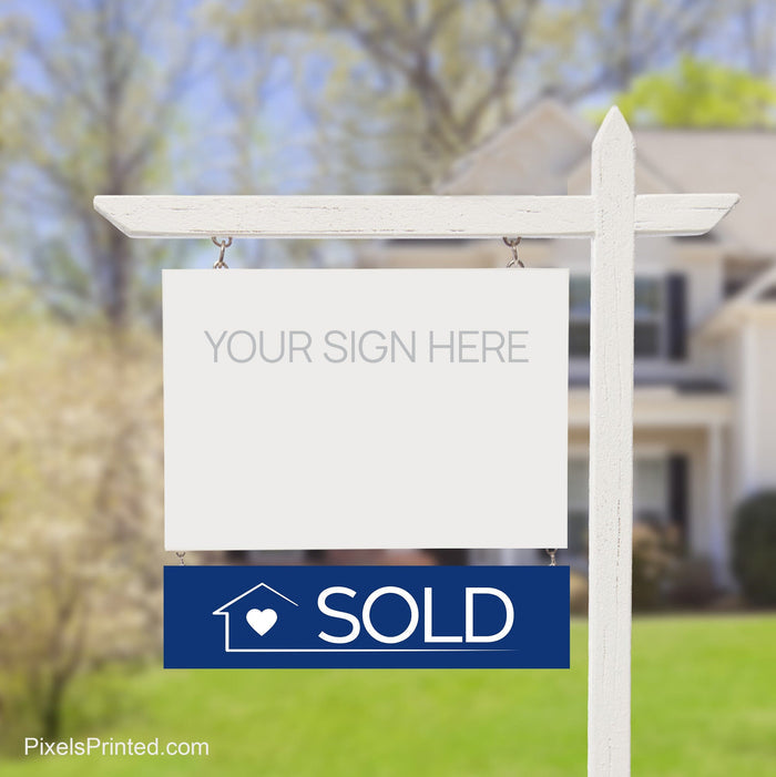 Coldwell Banker sold sign riders PixelsPrinted