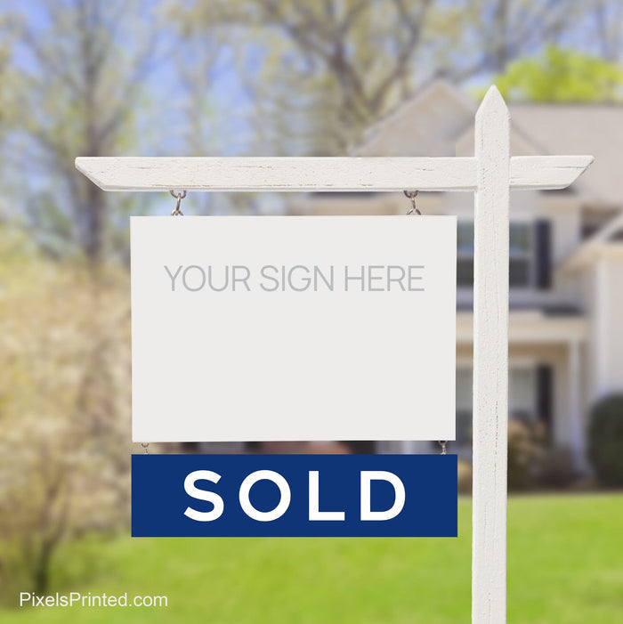 Coldwell Banker sold sign riders PixelsPrinted