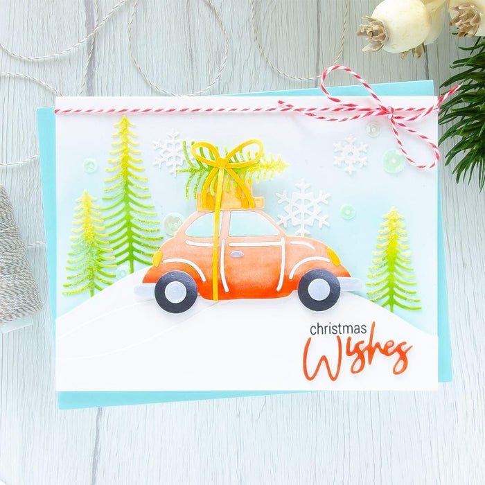 Color Block Scenic Scape Etched Dies from the Tis the Season Collection (S3-418) Project Example 2