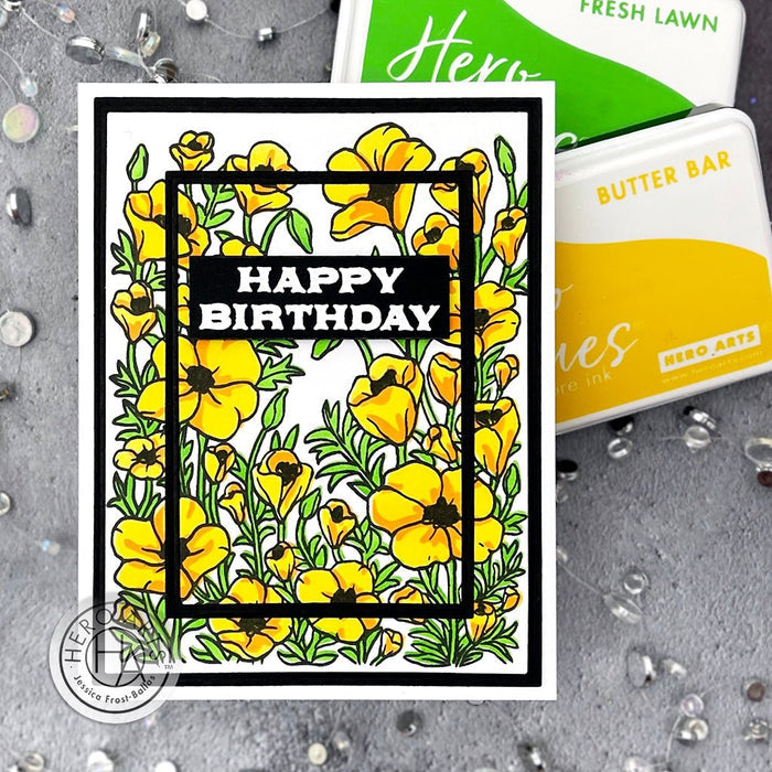 Color Layering Golden Poppies Stencils
