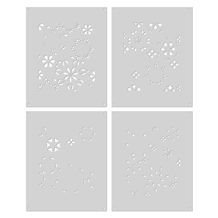 Color Layering Mandala Flower Pattern Stencils