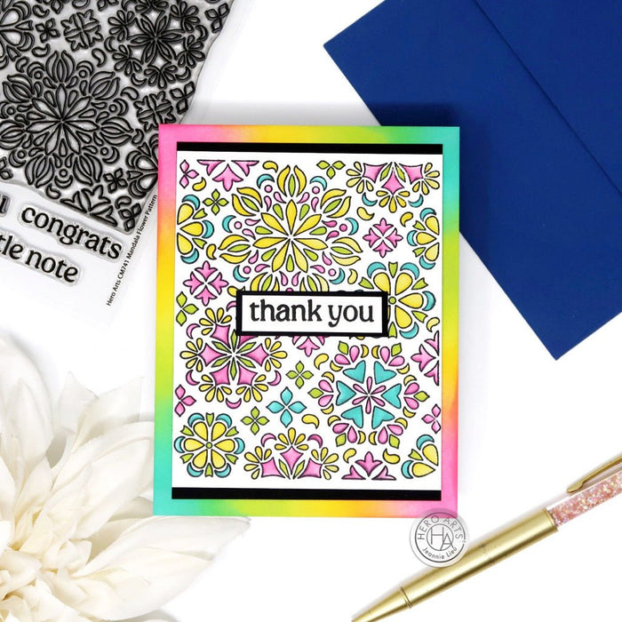 Color Layering Mandala Flower Pattern Stencils