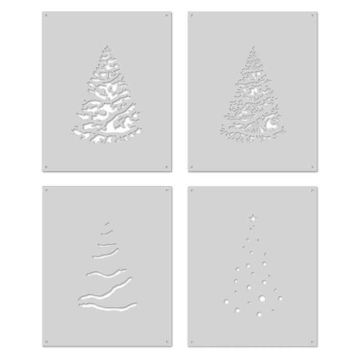 Color Layering O Christmas Tree Stencils