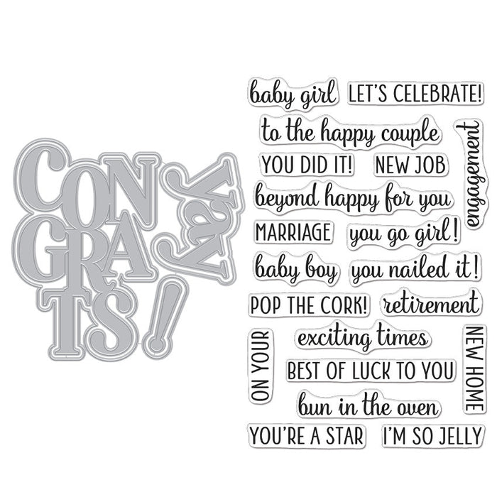 Congrats & Yay Stamp & Cut XL Set