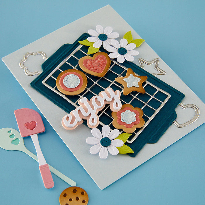 Cool It Cookie Rack Etched Dies by Tina Smith