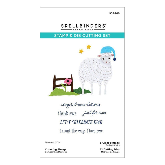 Counting Sheep Clear Stamp & Die Set