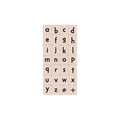 Craft Lowercase Letters Woodblock Stamp Set