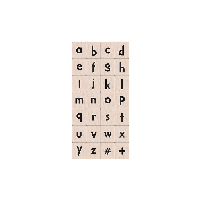 Craft Lowercase Letters Woodblock Stamp Set