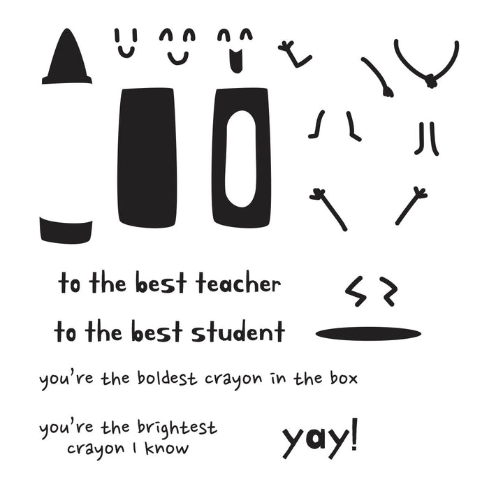 Crayon Creations -  Clear Stamp of the Month