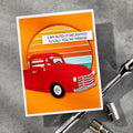 Cruisin' By Sentiments Clear Stamp & Die Set by Mindy Eggen
