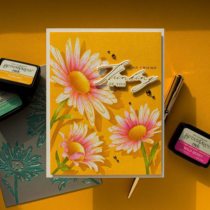 Daisy Trio BetterPress and Stencil Bundle  by Yana Smakula