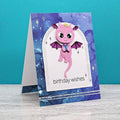 Dancin' Birthday Dragon Etched Dies