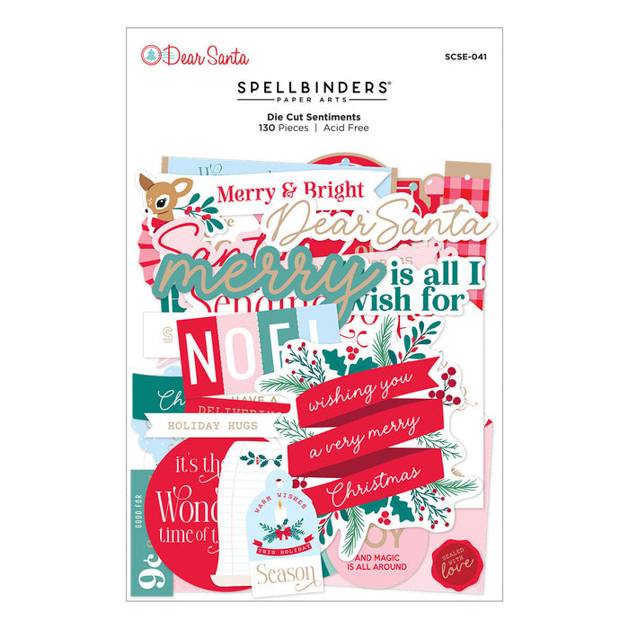 Dear Santa Die Cut Sentiments